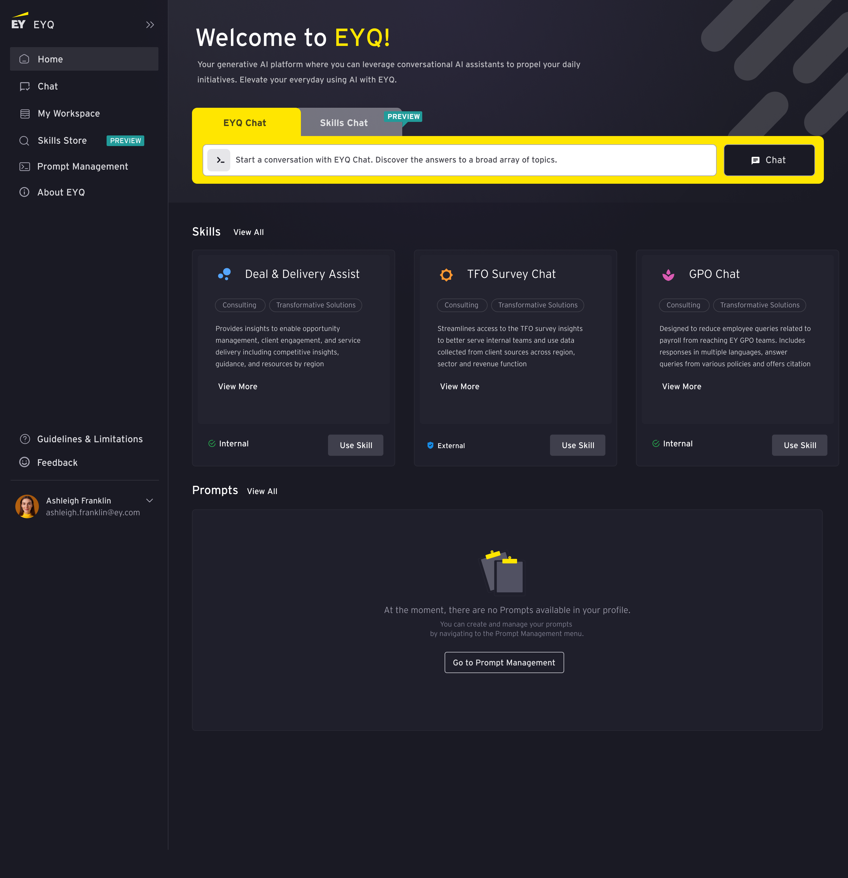 EYQ Platform Interface